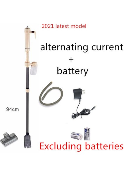 94DC Tarzı 1 Ünite Otomatik Balık Kum Akvaryum Temizleyici Elektrikli Akvaryum Süpürge Pompası Filtre Su Değiştirici Kum Yıkayıcı Su Hortumu Tüp - Turkish (Yurt Dışından)