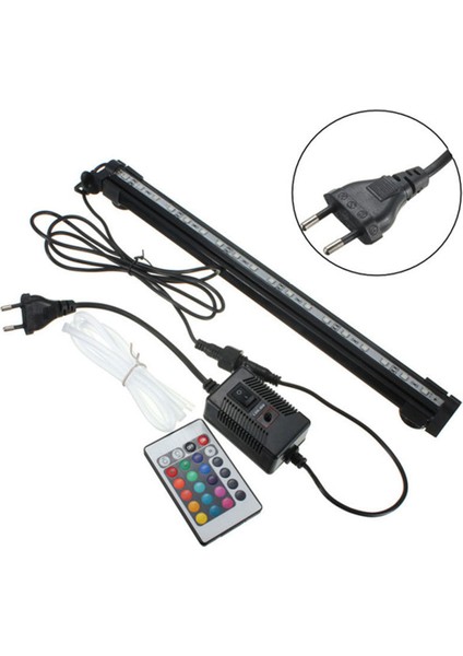 48CM Uzunluk Stili Akvaryum LED Aydınlatma 48CM Rgb LED Tüp Su Geçirmez IP68 Daldırma Renkli Hava Kabarcıklı Mercan Bitkiler Büyüme Lambası Balık Tankı Uzaktan Kumanda (Yurt Dışından) modelleri