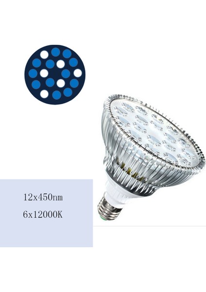 S18F Stili 54W Tam Spektrumlu Akvaryum Işıkları LED E27 PAR38 Mercan Resifi Kullanılan Bitki Yetiştirme Lambası Sump Yosunu Refugium Mercan Resifi Balık Tankları (Yurt Dışından)