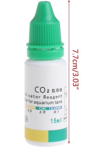 15ML Tarzı Tek Boyut Balık Tankı Co2 Difüz Cam Damla Kontrol Cihazı Co2 Monitörü Cam Damla Kontrol Cihazı Ph Uzun Süreli Gösterge Monitör Test Cihazı (Yurt Dışından)