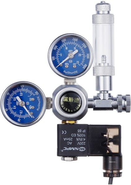 Solenoid 110V Ab Tarzı G5-8 Akvaryum Co2 Regülatörü Solenoid Valf Kiti Kabarcık Sayacı Balık Tankı Kendin Yap Co2 Kontrol Sistemi Reaktör Jeneratör Basınç Düşürücü (Yurt Dışından)