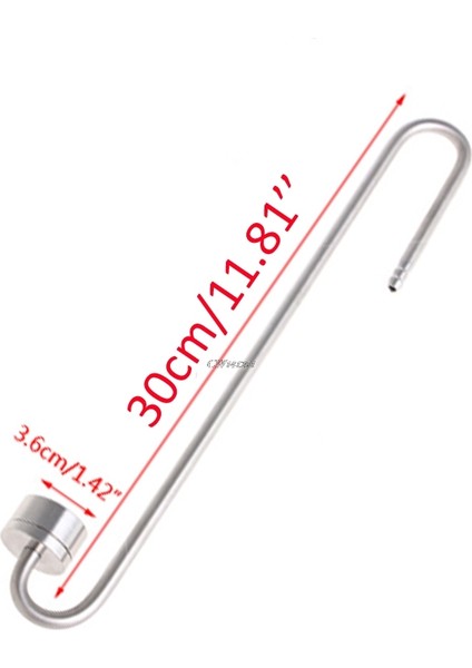 L300 Stili Akvaryum Ultra Ince Paslanmaz Çelik Co2 Difüzörü Mükemmel Co2 Çözünme Oranı (Yurt Dışından)