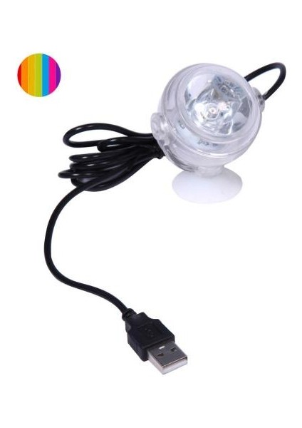 Çok Renkli Stil Balık Tankı Lambası LED Akvaryum Işığı Renkli Su Geçirmez LED Işık 5V Akvaryum Aydınlatma Dalgıç Sualtı LED Işık (Yurt Dışından)