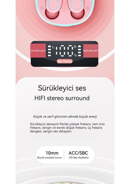 Yüksek Değerli Kablosuz Bluetooth Kulaklık Tws Kulak Içi Kulaklık Akıllı Cnc Dijital Ekranlı Kulaklık (Yurt Dışından)