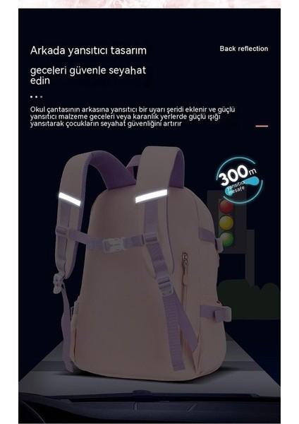 Yüksek Değerli Okul Çantası Ilkokul Kız 4-6 Sınıf Sevimli Prenses Hafif Kız 9-14 Yaş Çocuk Çantası (Yurt Dışından)