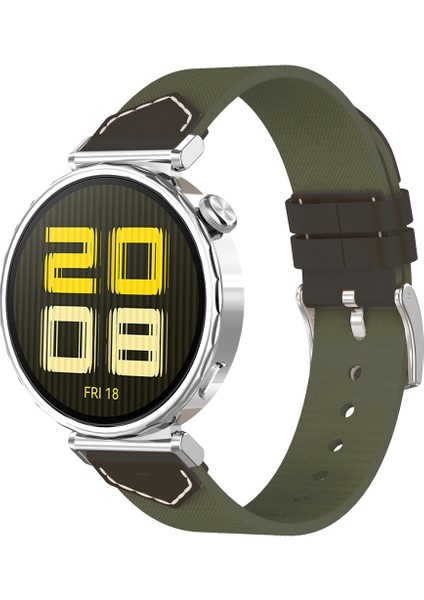 Huawei Watch Gt 5 41MM / Gt 5 Pro 42MM Için Naylon Denim Kayış (Yurt Dışından)