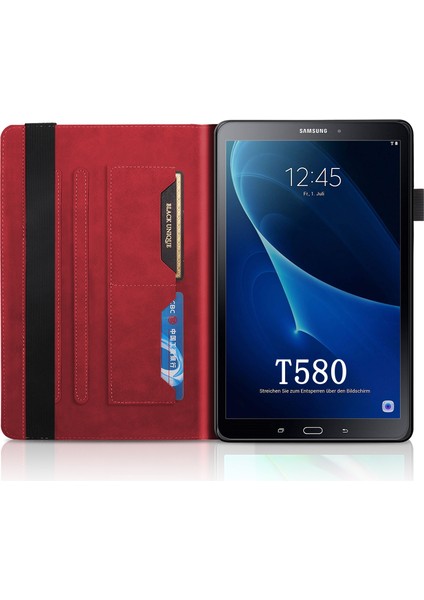 Samsung Galaxy Tab A 10.1 (2016) T580/T585 Deri Kılıf Için (Yurt Dışından)