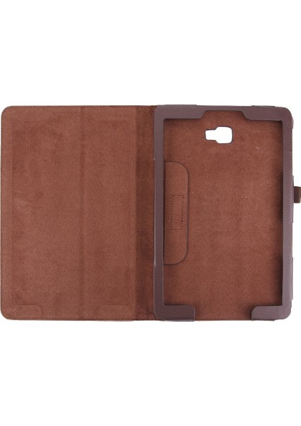 Tab A 10.1 (2016) / P585 Için Litchi Dokulu Pu Kılıf (Yurt Dışından) fırsatları
