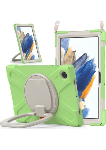 Samsung Galaxy Tab A8 10.5 2021 Için Silikon + Pc Tablet Kılıfı (Yurt Dışından)