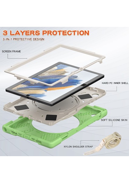 Samsung Galaxy Tab A8 10.5 2021 Için Silikon + Pc Tablet Kılıfı (Yurt Dışından) indirimleri