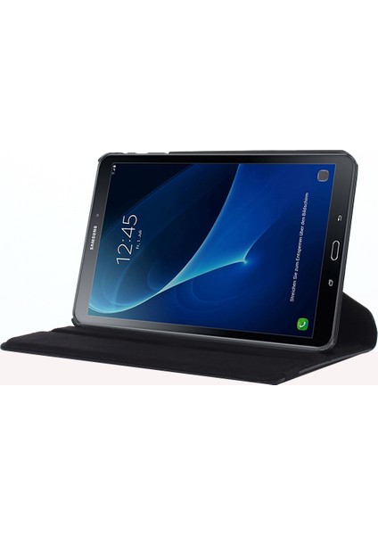 Galaxy Tab A 10.1 / T580 Litchi Dokulu Deri Kılıf Için (Yurt Dışından)