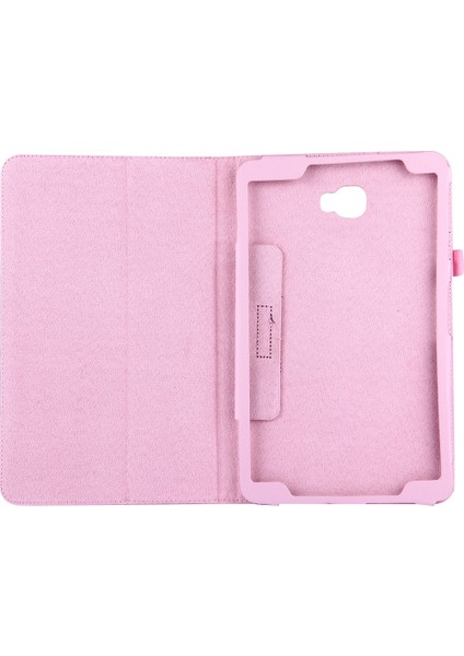Galaxy Tab A 10.1 / T580 Için Litchi Dokulu Pu Kılıf (Yurt Dışından)