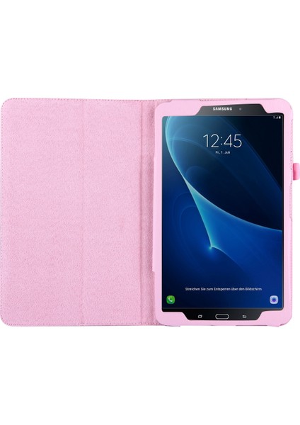 Galaxy Tab A 10.1 / T580 Için Litchi Dokulu Pu Kılıf (Yurt Dışından)