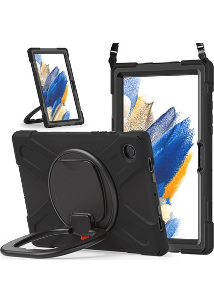 Samsung Galaxy Tab A8 10.5 2021 Için Silikon + Pc Tablet Kılıfı (Yurt Dışından)