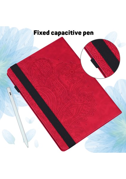 Samsung Galaxy Tab A8 10.5 2021 Için Kabartmalı Desenli Pu Kılıf (Yurt Dışından) modelleri