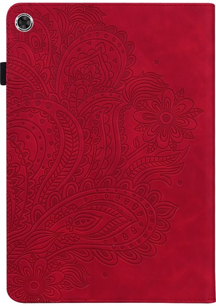 Samsung Galaxy Tab A8 10.5 2021 Için Kabartmalı Desenli Pu Kılıf (Yurt Dışından) indirimleri