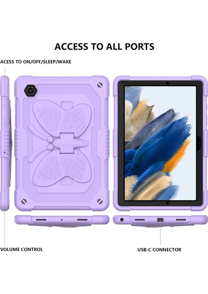 Samsung Galaxy Tab A8 10.5 2021 Için Pc + Silikon Kılıf (Yurt Dışından)