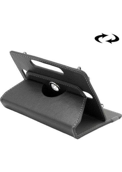 8 Inç Tablet Crazy Horse Dokulu Deri Kılıf (Yurt Dışından)