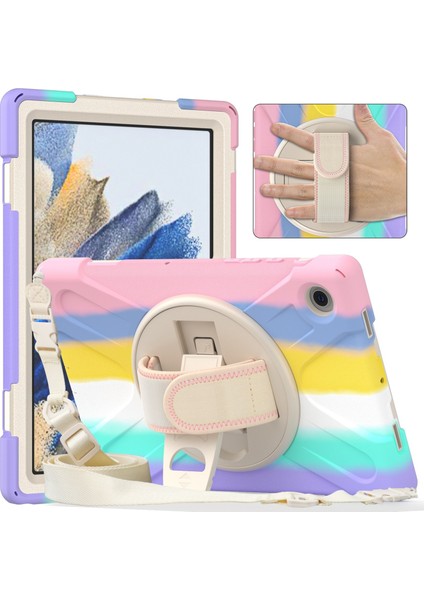 Samsung Galaxy Tab A8 10.5 2021 Için Silikon + Pc Tablet Kılıfı (Yurt Dışından)