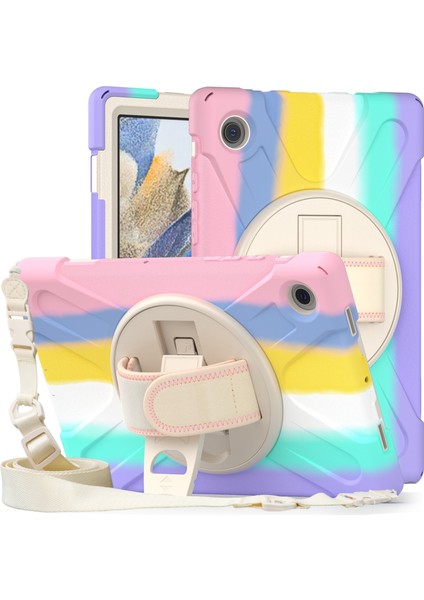 Samsung Galaxy Tab A8 10.5 2021 Için Silikon + Pc Tablet Kılıfı (Yurt Dışından)