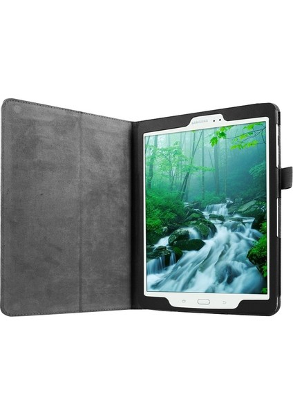 Galaxy Tab S2 9.7 / T815 Için Litchi Texture Akıllı Pu Kılıf (Yurt Dışından)