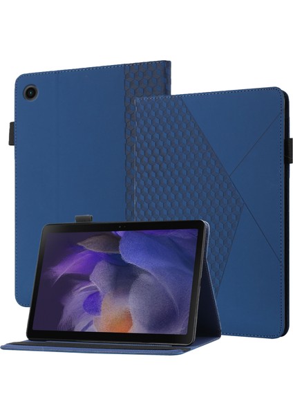 Samsung Galaxy Tab A8 10.5 2021 X200/X205 Için Eşkenar Dörtgen Deri Fe Deri Kılıf (Yurt Dışından)
