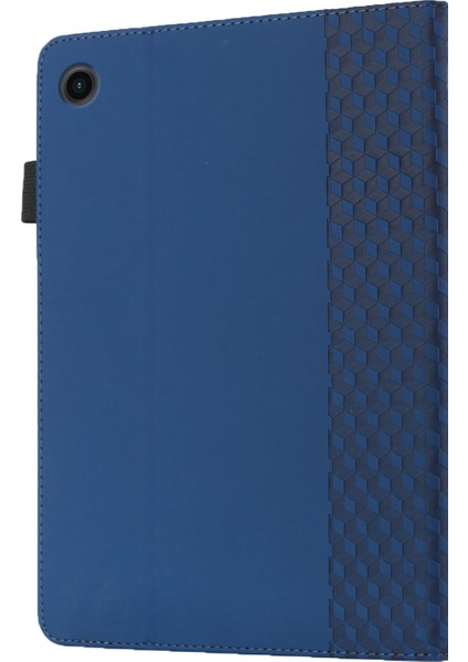 Samsung Galaxy Tab A8 10.5 2021 X200/X205 Için Eşkenar Dörtgen Deri Fe Deri Kılıf (Yurt Dışından)