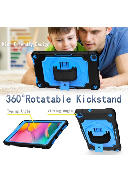 Samsung Tab A 8.0 (2019)/T290 Için Silikon+Pc Kılıfı (Yurt Dışından)