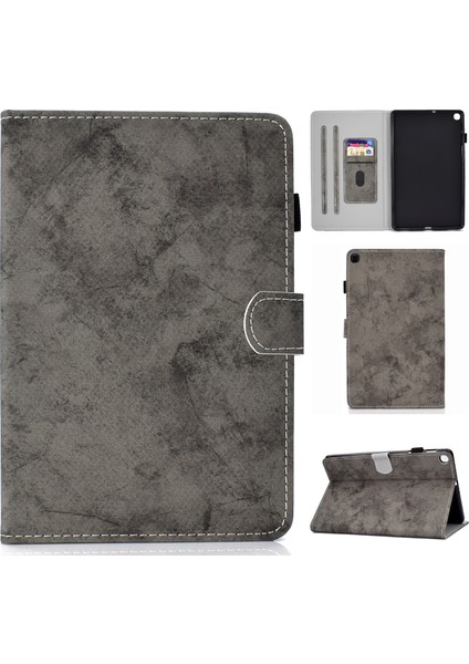 Samsung Galaxy Tab A7 (2020) T500 Için Mermer Kumaş Kılıf (Yurt Dışından)