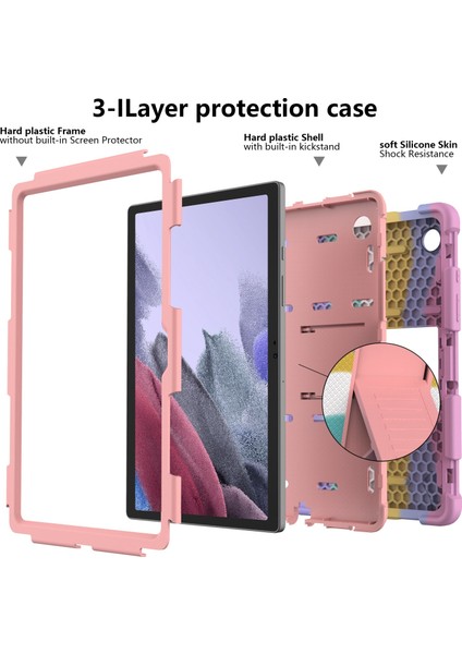 Samsung Galaxy Tab A8 10.5 2021 Için Silikon + Pc Tablet Kılıfı (Yurt Dışından)