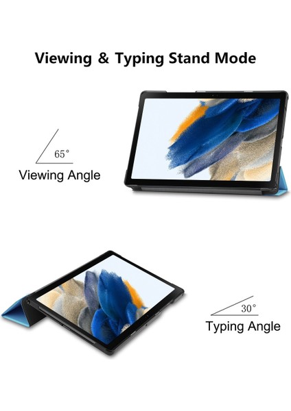 Samsung Galaxy Tab A8 10.5 2021 Için Pu Deri Kılıf (Yurt Dışından)