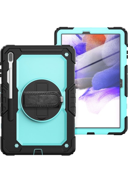 Samsung Galaxy Tab S7 Fe SM-T730 Silikon + Pc Kılıf Samsung Galaxy Tab S7 Fe 12.4 Inç 2021 SM-T730 / SM-T736B (Yurt Dışından) fiyatları