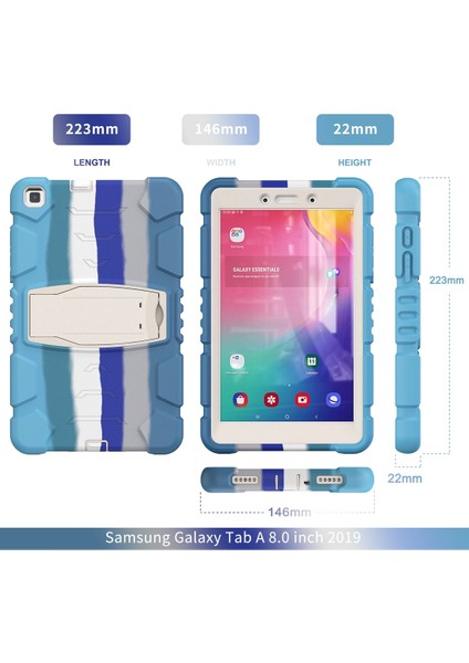 Samsung Galaxy Tab A8.0 2019 T290 Için Pc + Silikon Kılıf (Yurt Dışından) fırsatları