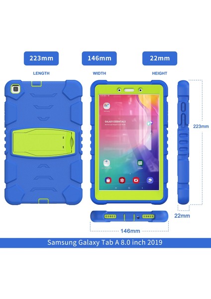 Samsung Galaxy Tab A8.0 2019 T290 Için Pc + Silikon Kılıf (Yurt Dışından)