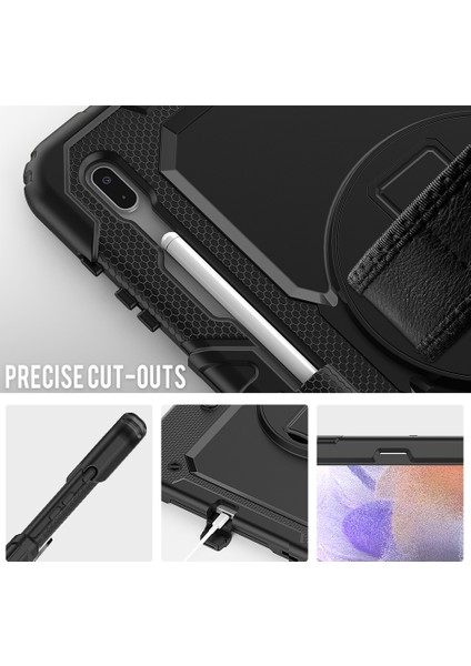 Silikon + Pc Kılıfı Samsung Galaxy Tab S7 Fe 12.4 Inç 2021 SM-T730 / SM-T736B (Yurt Dışından) modelleri