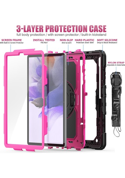 Silikon + Pc Kılıfı Samsung Galaxy Tab S7 Fe 12.4 Inç 2021 SM-T730 / SM-T736B (Yurt Dışından) fırsatları