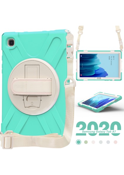 Samsung Galaxy Tab A7 (2020) T500 Için Silikon + Pc Kılıfı (Yurt Dışından)