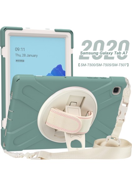 Samsung Galaxy Tab A7 (2020) T500 Için Silikon + Pc Kılıfı (Yurt Dışından)