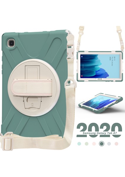 Samsung Galaxy Tab A7 (2020) T500 Için Silikon + Pc Kılıfı (Yurt Dışından)