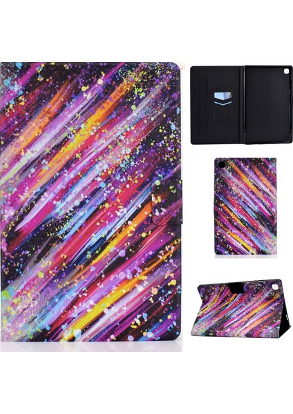 Samsung Galaxy Tab A7 (2020) T500 Için Renkli Çizim Kılıfı (Yurt Dışından)
