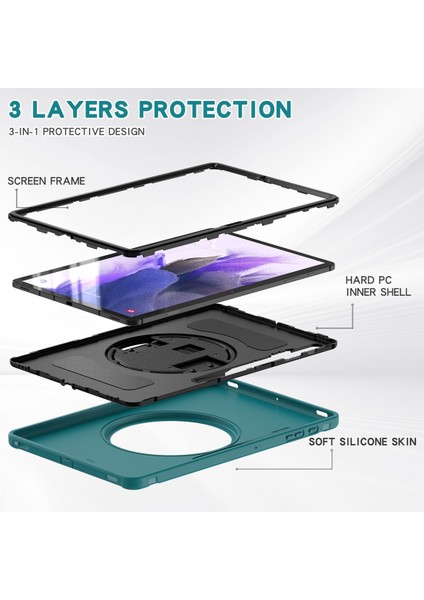 Samsung Galaxy Tab S7 Fe 12.4 Inç T730 Kapak (Yurt Dışından)