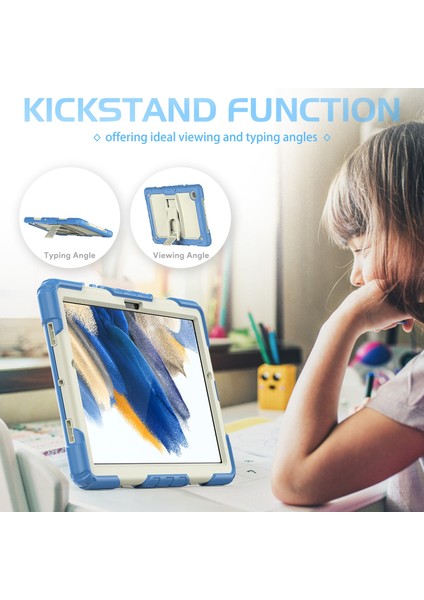 Samsung Galaxy Tab A8 10.5 2021 Için Silikon + Pc Tablet Kılıfı (Yurt Dışından)