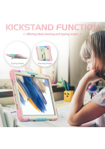Samsung Galaxy Tab A8 10.5 2021 Için Silikon + Pc Tablet Kılıfı (Yurt Dışından)