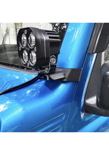 Spot Işığı Braketi A Sütunu Çalışma Işığı Montaj Braketi Sürüş Işığı Ön Kaputu -Suzuki Jimny JB64 JB74W 2019-2021 (Yurt Dışından)