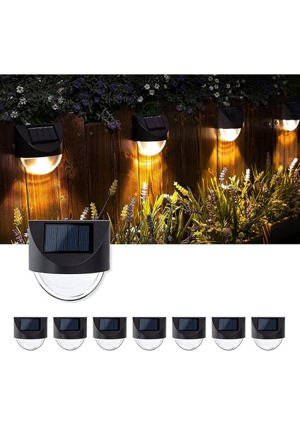 Güneş Çit Işıkları, Güverte Basamakları Veranda Geçit Bahçesi Için 8 Paket Suya Dayanıklı Güneş LED Dış Duvar Aydınlatması (Sıcak Beyaz) (Yurt Dışından) fiyatları