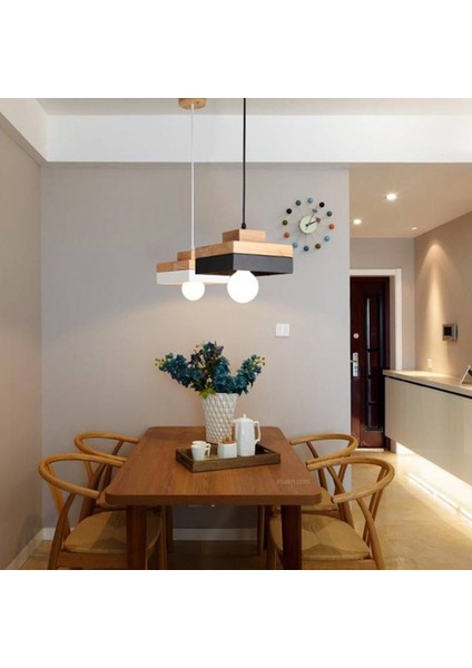 Modern Ahşap Kolye Tavan Işık Nordic Yuvarlak Kare Süspansiyon Cafe Için Asılı Aydınlatma Armatür-1 (Yurt Dışından) modelleri