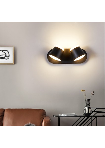 LED Duvar Lambası Okuma Lambası Iç Mekan Duvar Lambası Modern Isınma Aşağı Duvar Lambası Duvar Spotu Çocuk Odası Yatak Odası Beyaz (Yurt Dışından)