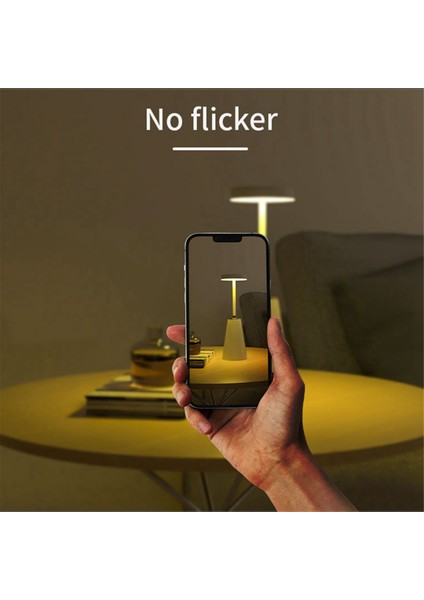 Masa Lambası Başucu Lambası Kablosuz Şarj Edilebilir Ortam Işığı Dokunmatik Çubuk Işığı Ortam Masa Lambaları,siyah (Yurt Dışından)