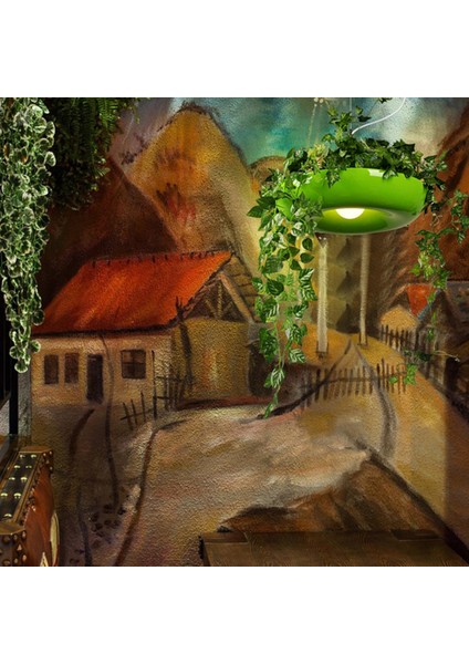 Modern Bitki Kolye Işıkları Dıy Bahçe Saksı Asılı Lamba Iskandinav Yemek Odası Ofis Sanat Ev Dekor Armatürleri (Beyaz) (Yurt Dışından) fırsatları
