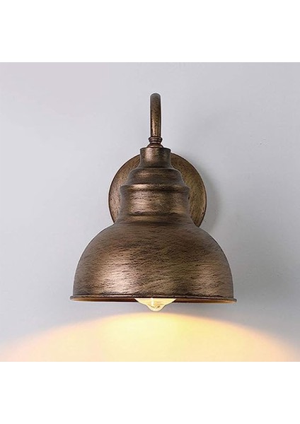Vintage Duvar Aplik Gooseneck Ahır Düz Hafif Endüstriyel Vintage Çiftlik Evi Duvar Aplik Açık Su Geçirmez (Bronz) (Yurt Dışından)